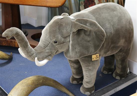 A large plush Kosan toy elephant 55cm